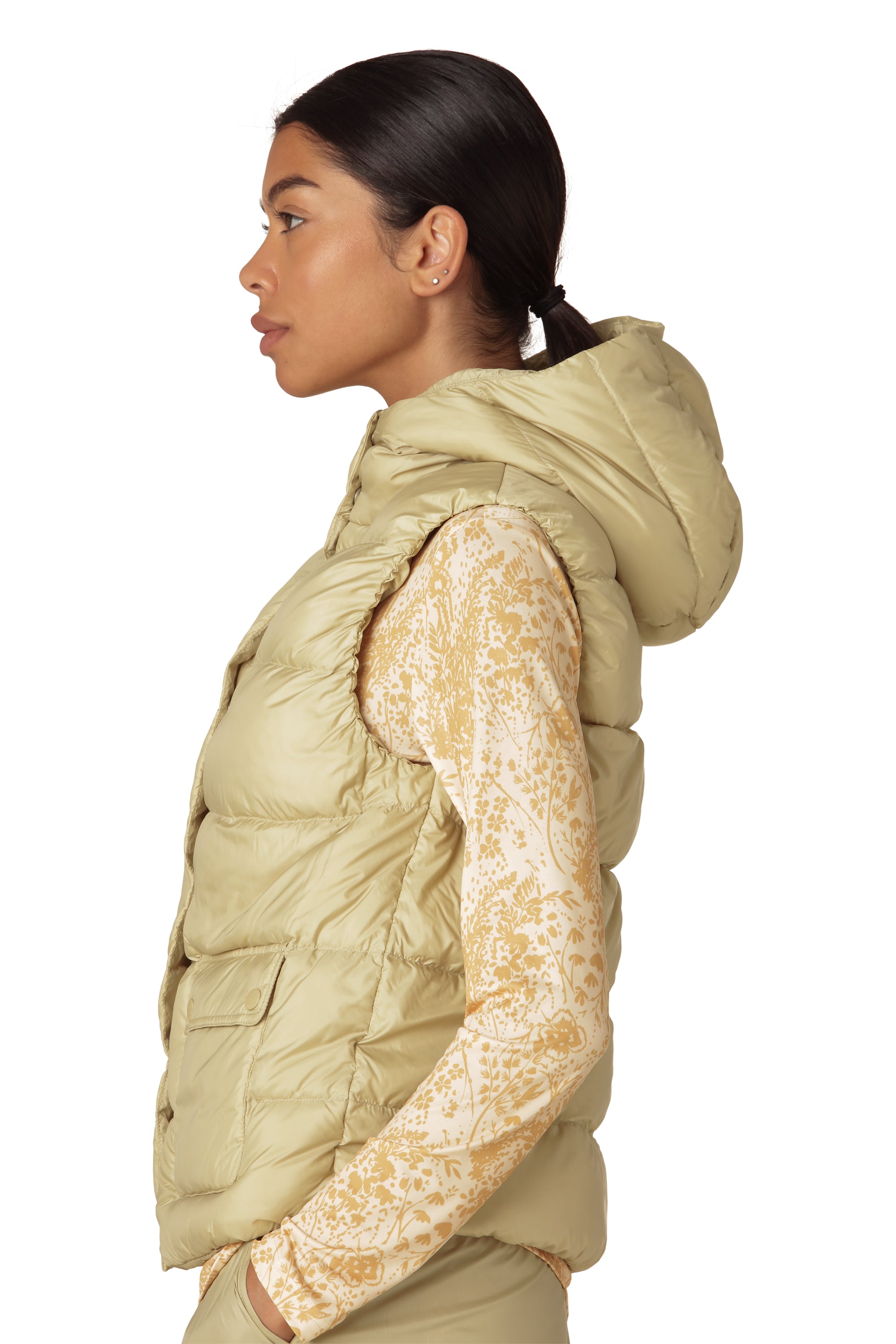 Ilse Jacobsen Hornbæk Outerwear Daunenweste Puffer vest 459 Olive Grass